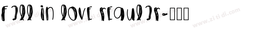 Fall in love Regular字体转换